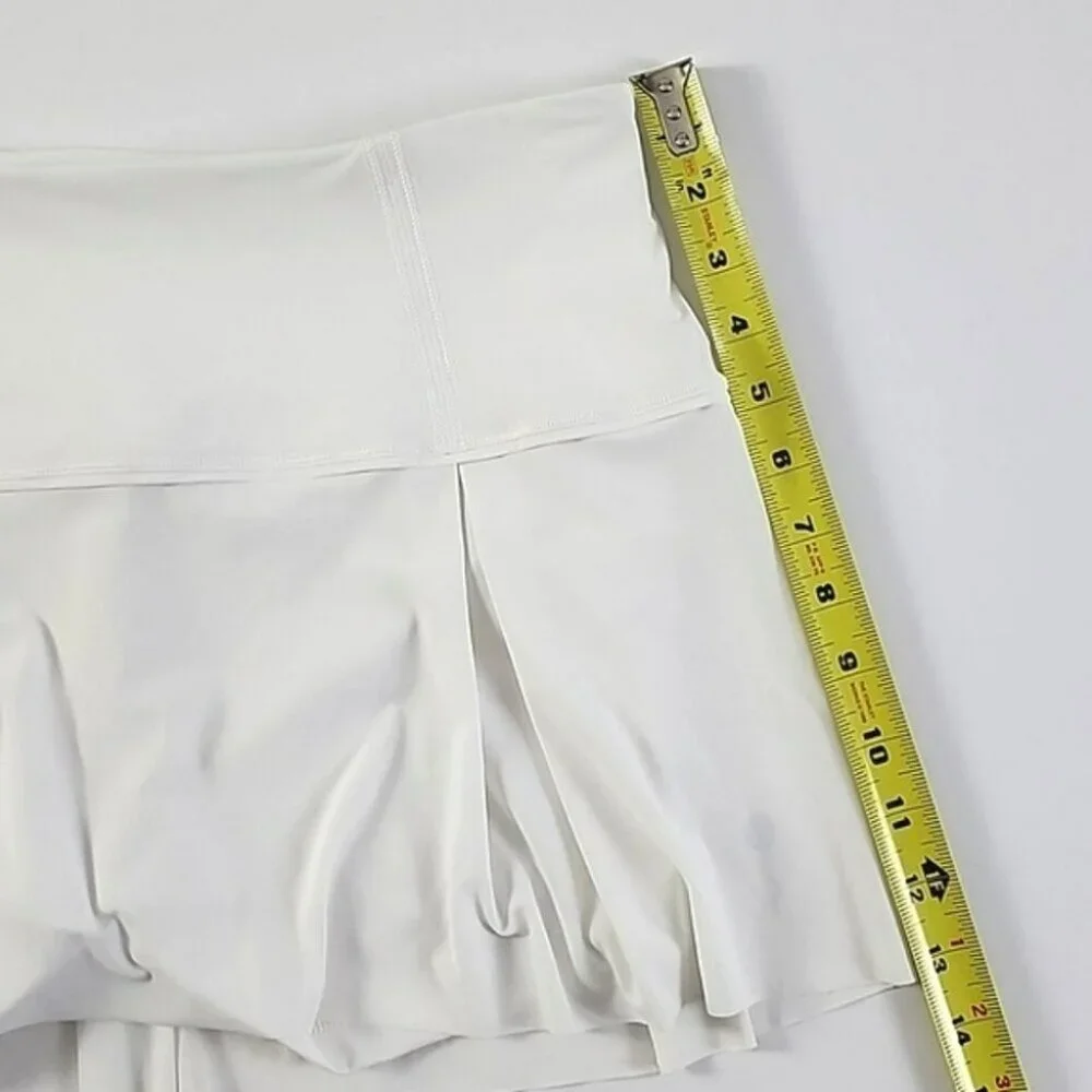 Lululemon Lost In Pace Skort Skirt White Flowy Lightweight Size 10 Regular - Picture 15 of 15